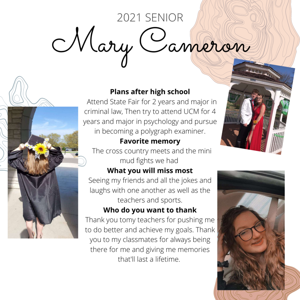 Senior Spotlight Mary Cameron